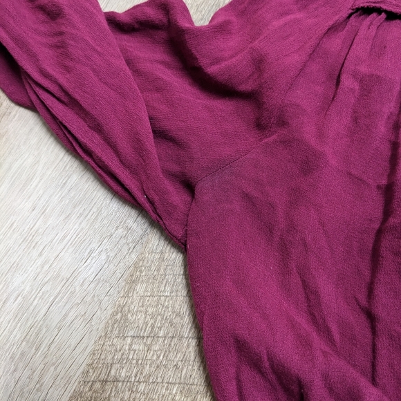 Lucky Brand Purple V Neck Long Sleeve Blouse - Picture 15 of 16